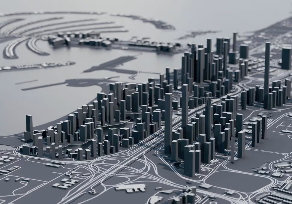 Dubai property market interactive map by PropCast